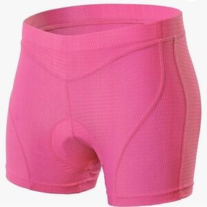 Women Bike Bicycle Cycling 3D GEL Padded Underwear NWT Barbie Pink Barbiecore XL